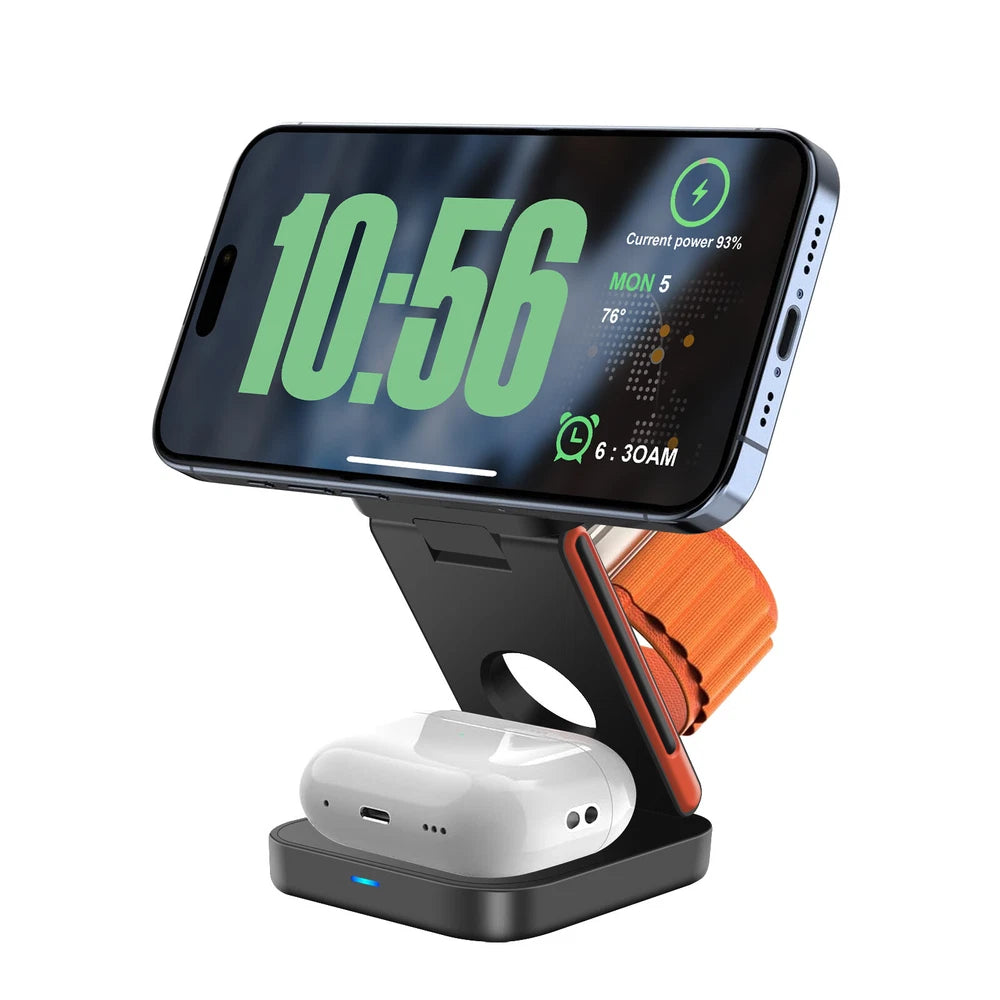 Wireless Charger Dock 3in1 Fast Charging Station For Apple Watch iPhone 16 15 14
