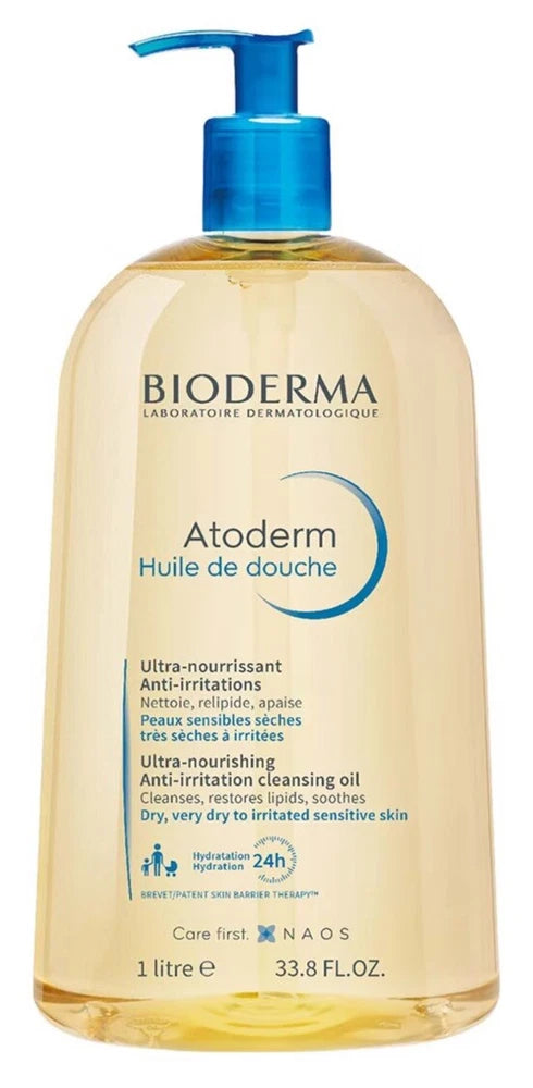 Bioderma Atoderm Ultra Nourishing Shower Oil 1 Litre - Dry & Sensitive Skin