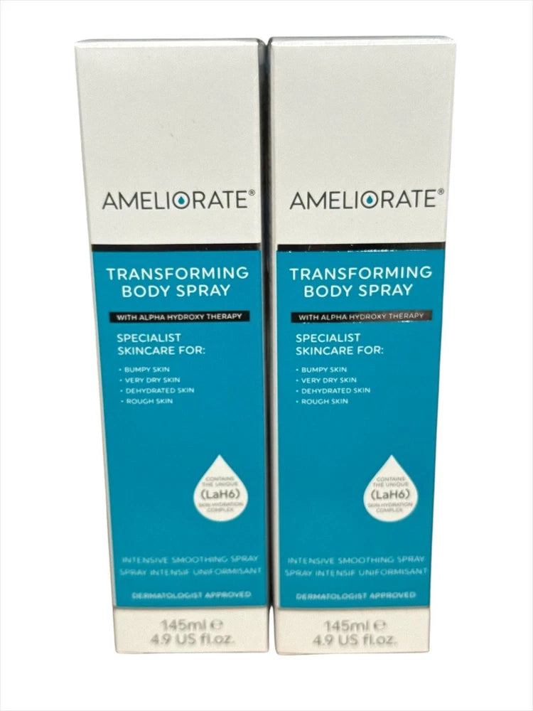 Ameliorate Transforming Body Spray, Pack of 2 Smoothing Skincare