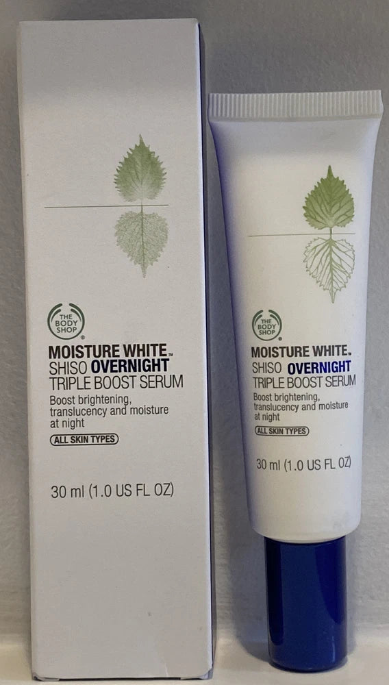 The Body Shop MOISTURE WHITE™ SHISO Overnight Triple Boost Serum 1oz / 30ml