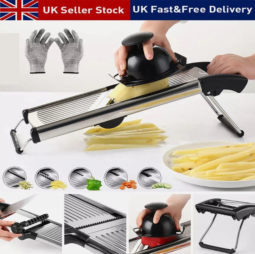 Updated Professional Mandolin Slicer Vegetable Cutter Food Fruit Chopper Gretar