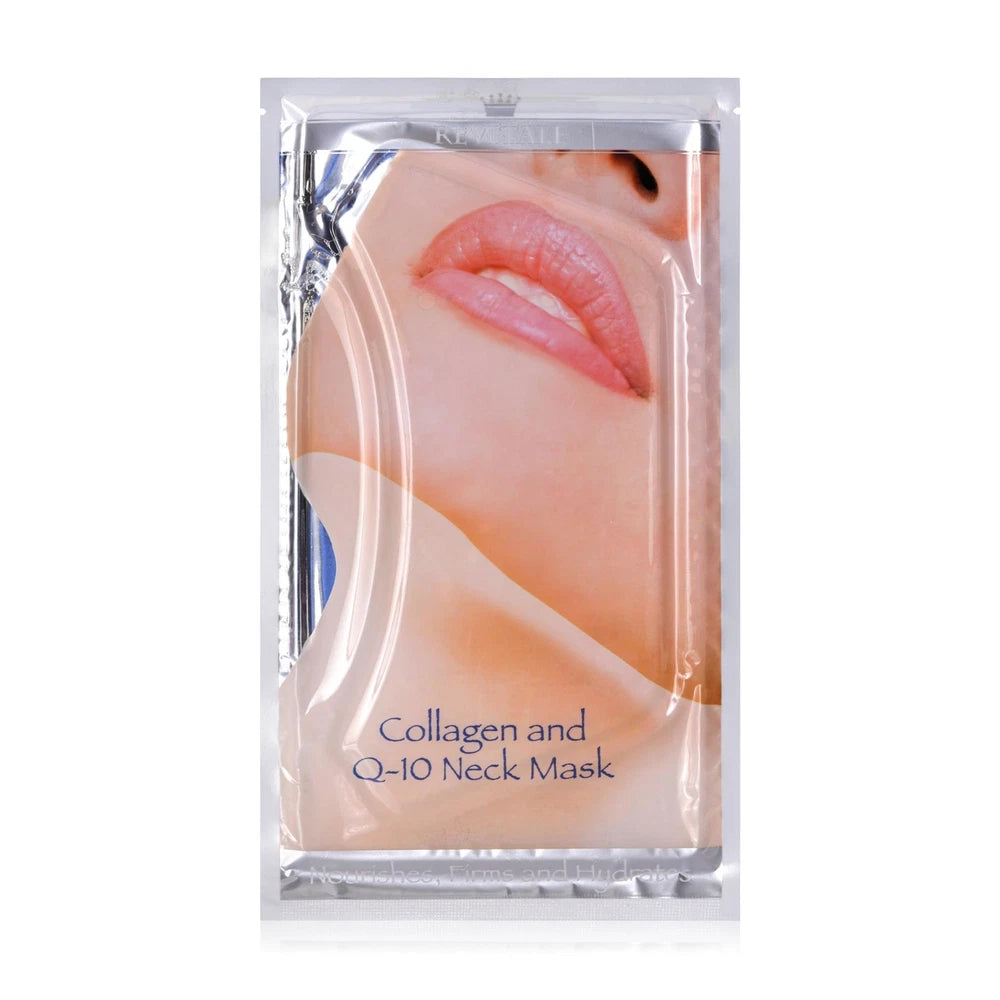 Revitale Collagen and Q-10 Neck Mask, Nourishes, Firms, Hydrates - 2 Treatments