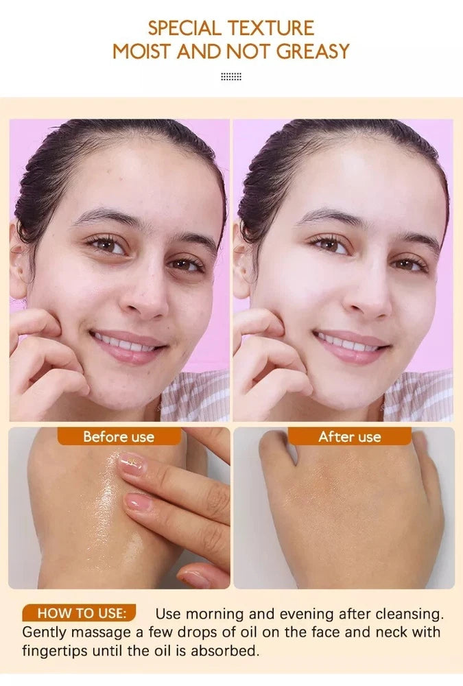 Turmeric Serum for Anti-Ageing, Face Oil Serum with vitamin C & Turmeric Extract