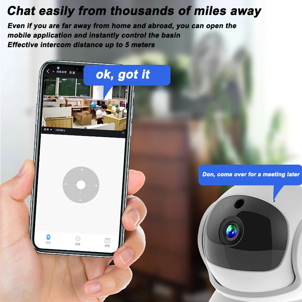 5G 1080P IP Camera Wireless WIFI Indoor CCTV HD PTZ Smart Home Security IR Cam