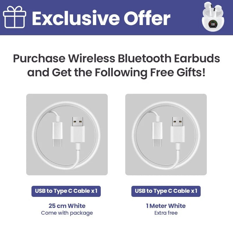 Bluetooth Wireless Headphones TWS Earphones Mini In-Ear Pods For iPhone Android