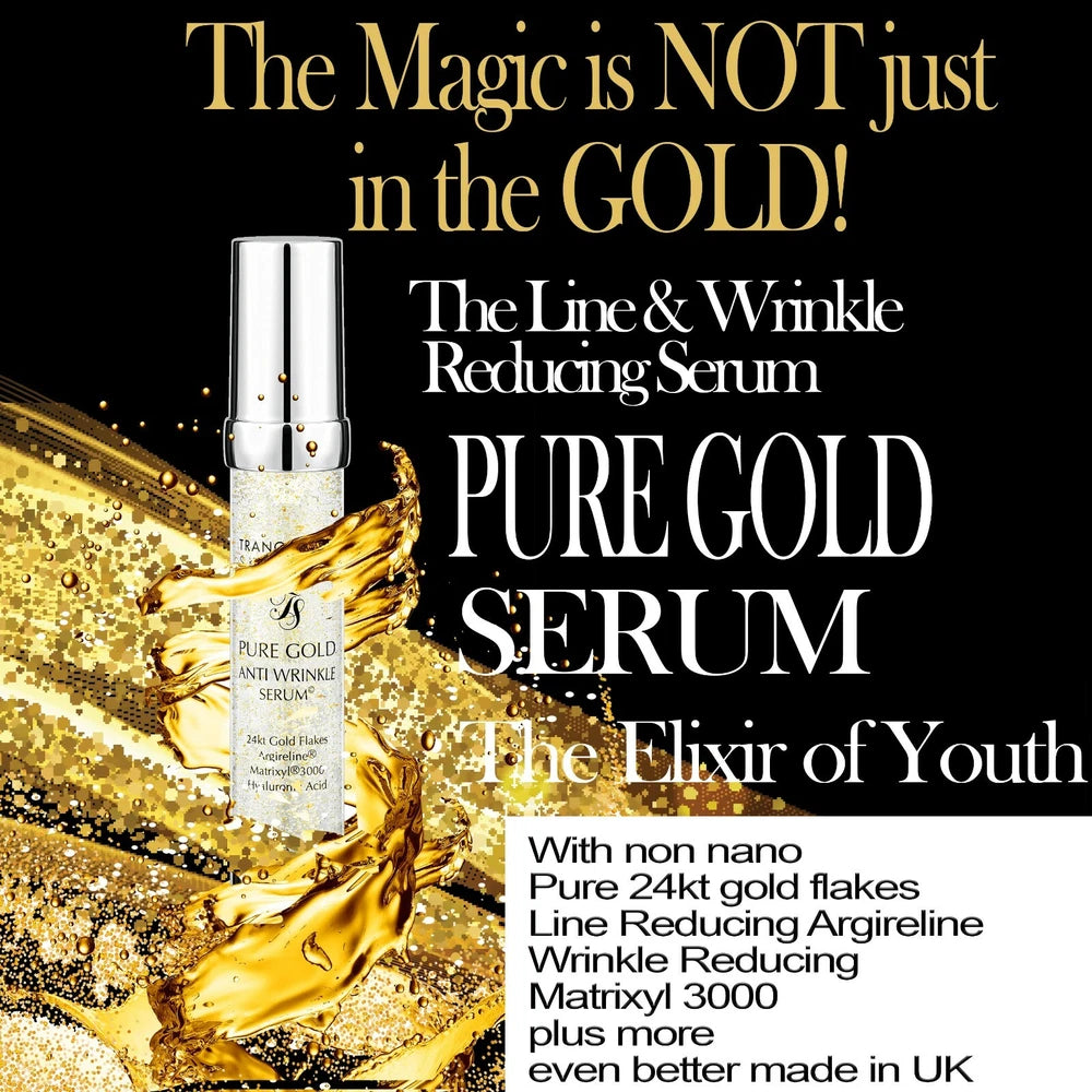 Buy 2 Get 1 FREE! 24k Gold Matrixyl Argireline Peptide Anti Wrinkle Serum