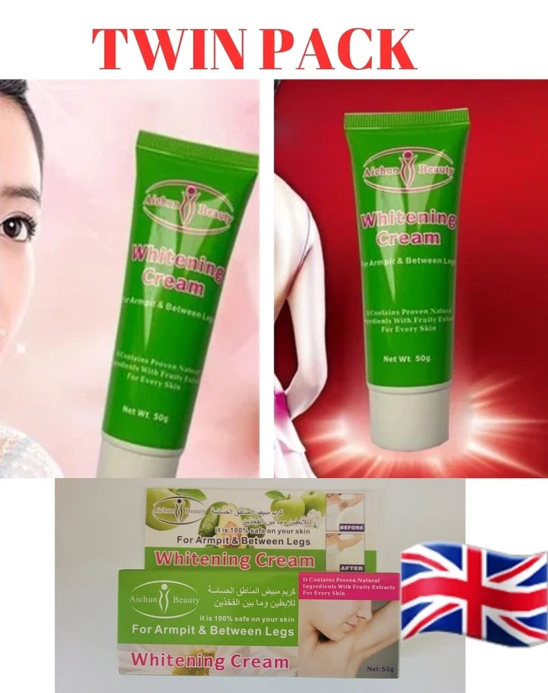 Dark Skin Whitening Cream Underarm Body Private Part Whitening Cream - TWIN PACK
