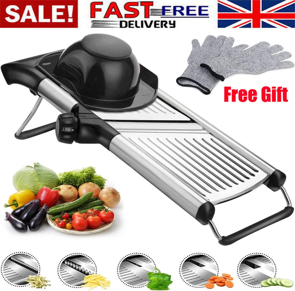 Updated Professional Mandolin Slicer Vegetable Cutter Food Fruit Chopper Gretar