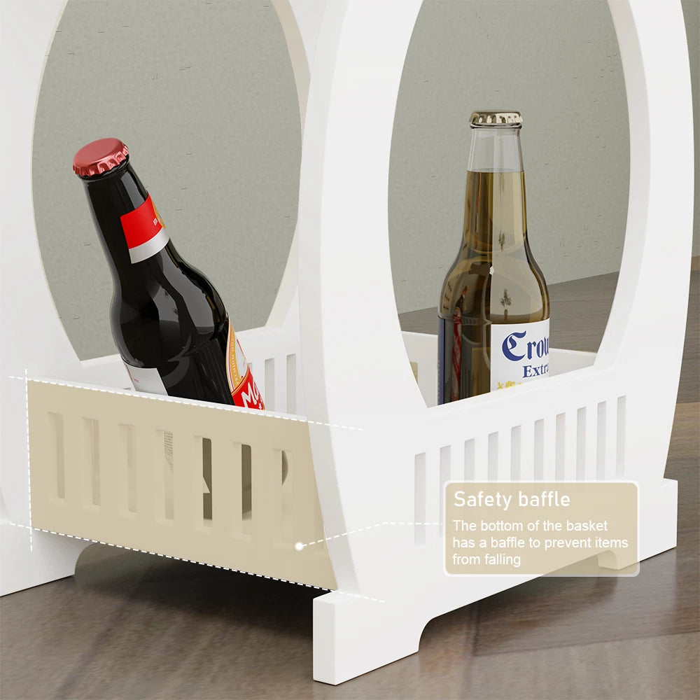 Small Bedside Table Cabinet Side End Coffee Tea Table Nightstand Storage Shelf