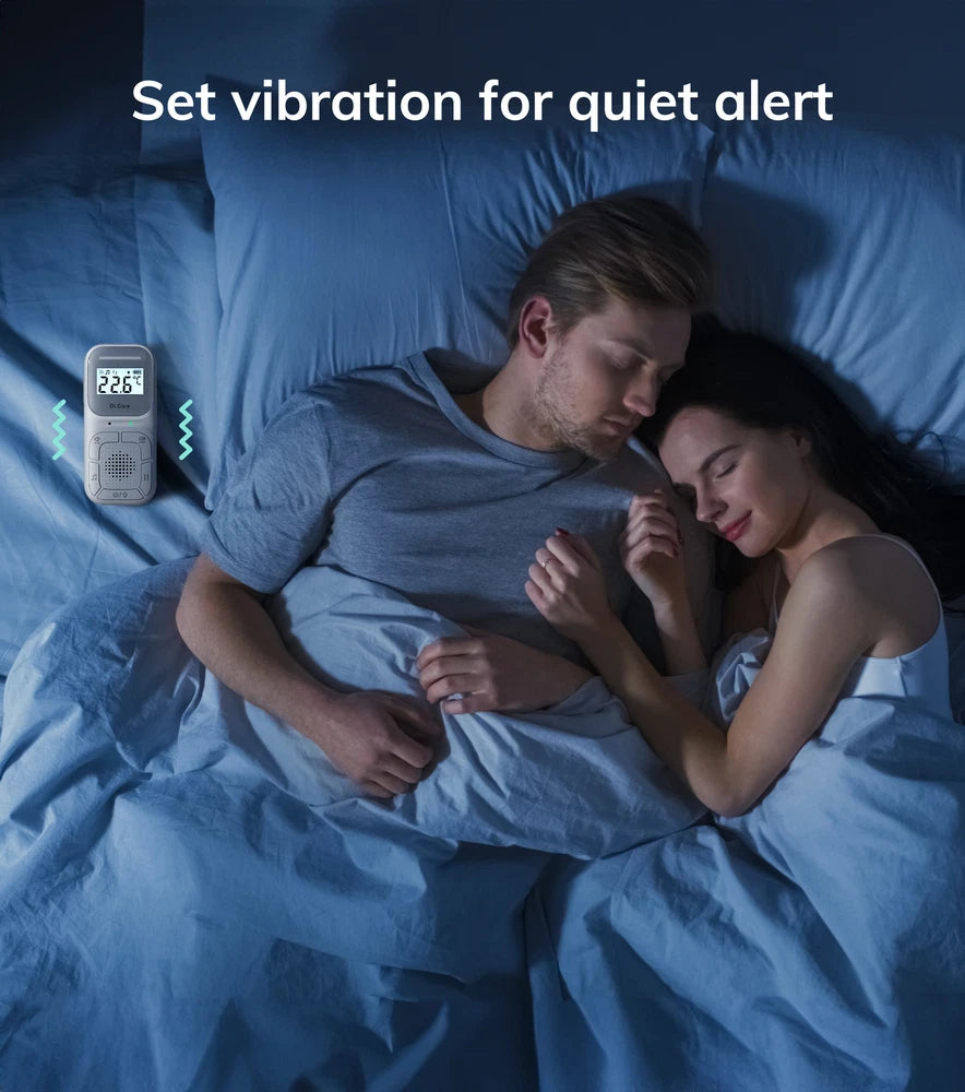 Dr.Care Digital Audio Baby Monitor 2 Way Talk,Vox,8 Lullabies,Nightlight,1000ft