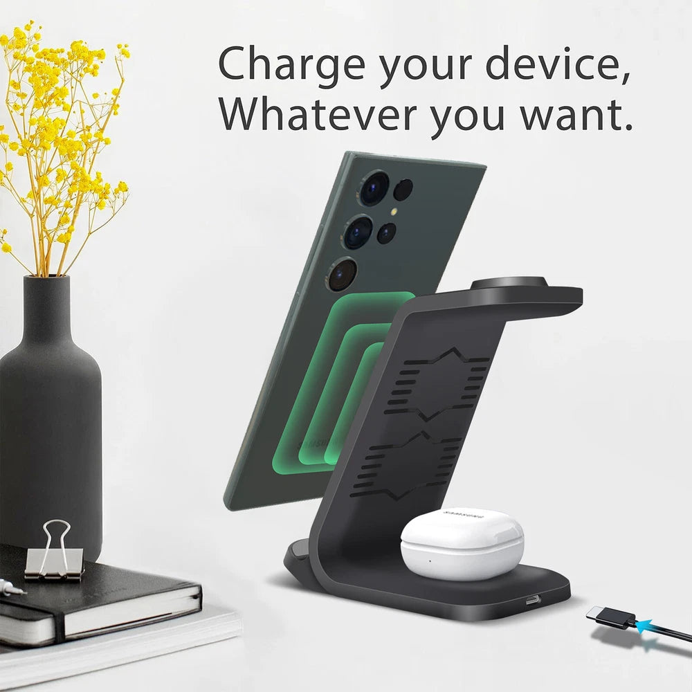 Wireless Charger Dock 3in1 Charging Station For Samsung Galaxy Watch 6/5 S24 S23