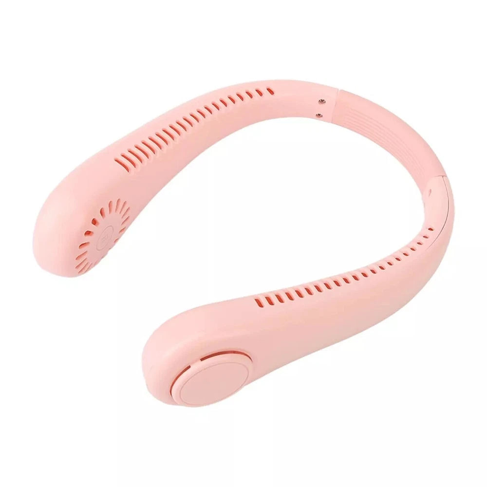 Portable Neck Mini Fan Lazy Neck Hanging USB Rechargeable Air Cooler Fan UK