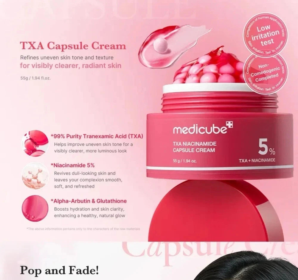 MEDICUBE TXA+Niacinamide Capsule Cream | Texture & Hydration 1.94 fl oz