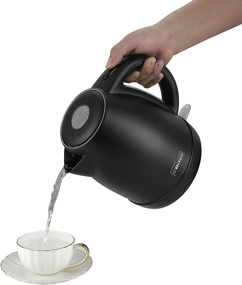 Belaco Electric Kettle Stainless Steel 1.7L,  2200w Fast Boil Cordless 360°