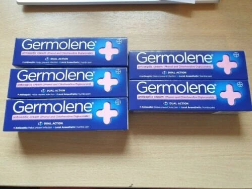 GERMOLENE Antiseptic Cream 30g x 5 Five Pack with Local Anaesthetic UK GSL.