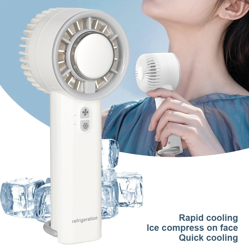 Portable Hand-held Fan Mini Folding Desk Fan Cooler Cooling USB Rechargeable UK