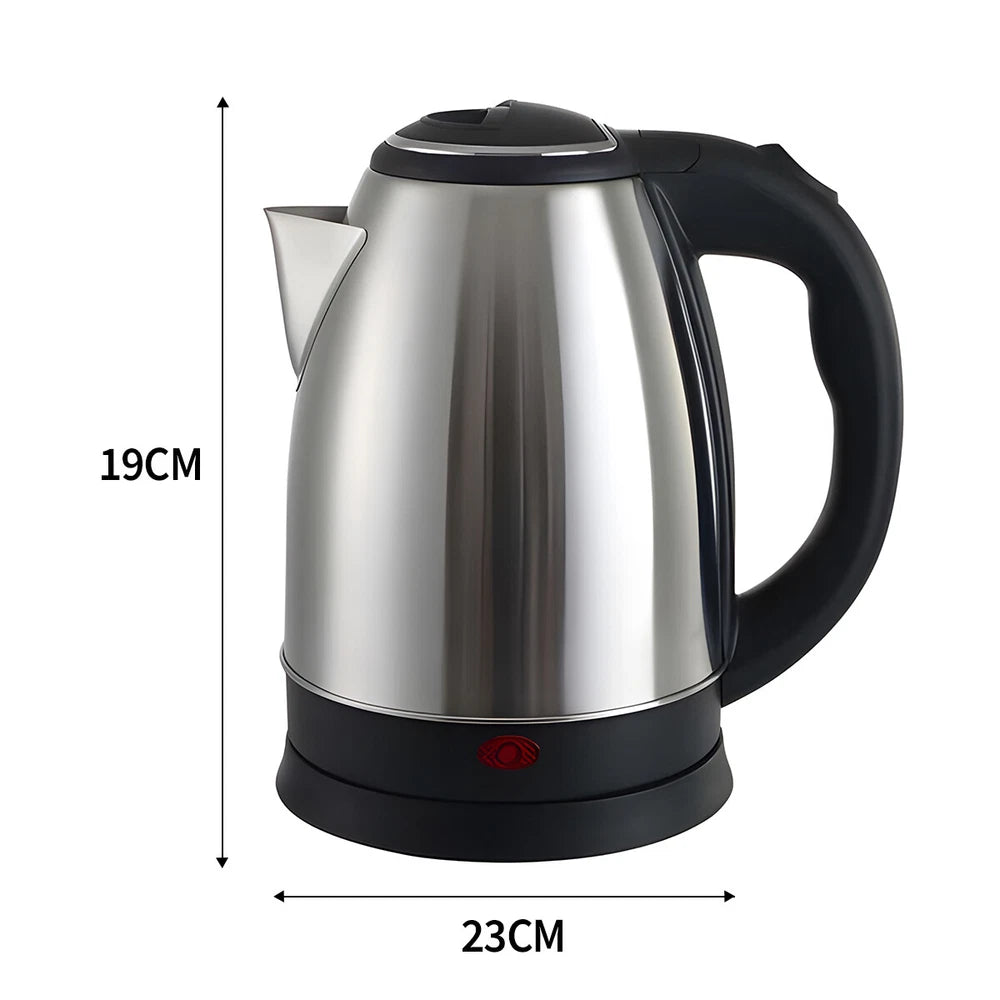 0.6/2/2.3L Portable Fast Boil Electric Quiet Stainless Steel Travel Kettle Jug~