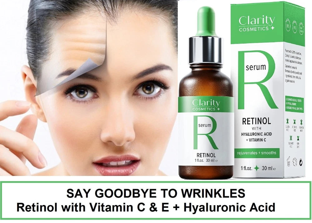 Retinol Face Lift Serum cream + Vitamin C  Hyaluronic Acid Anti Ageing Wrinkle