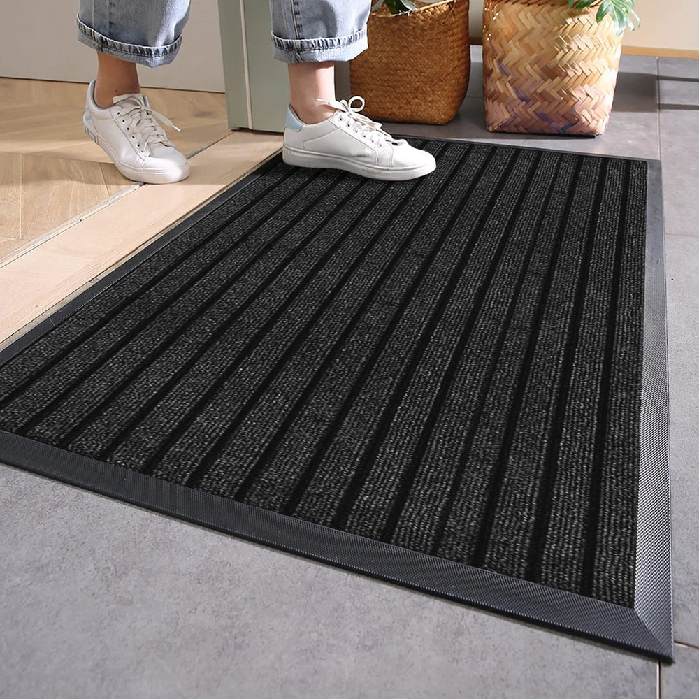 Door Mats Indoor Washable Dirt Trappers Non Slip Heavy Duty Entrance Runner Rug