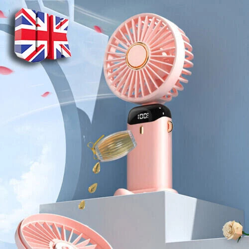 USB Rechargeable Mini Hand-held Fan Portable Folding Desk Fan Cooler Cooling