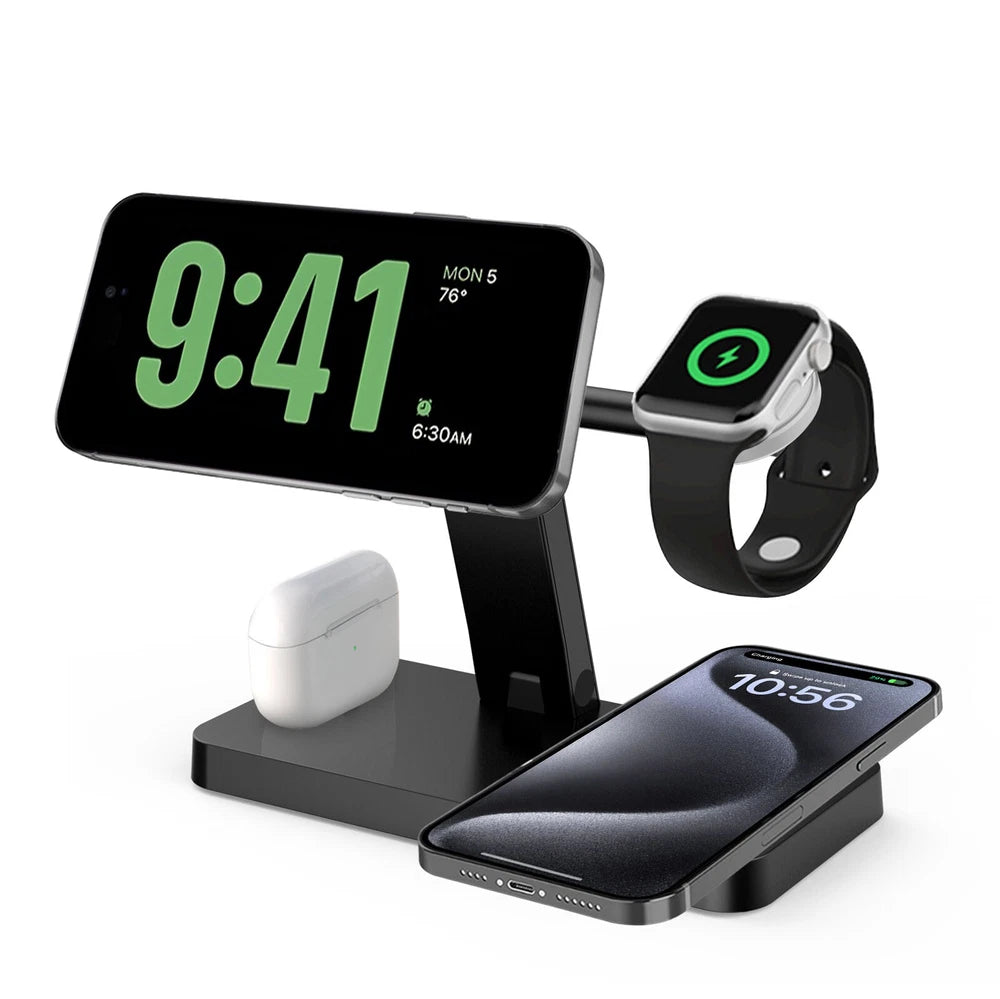Wireless Charger 4in1 Fast Dock Charging Station For Apple Watch iPhone 16 15 14