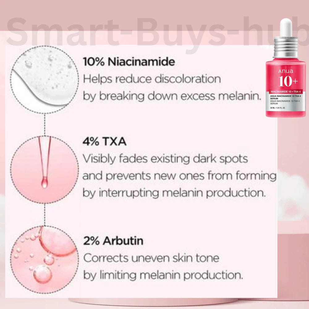 ANUA Niacinamide 10% + TXA 4% Dark Spot Correcting Serum 30ml
