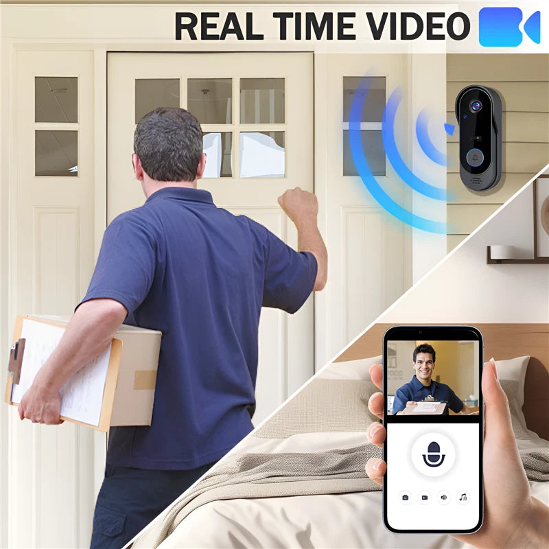 Wireless WiFi Video Smart Doorbell Phone Security Camera Door Bell RING Intercom
