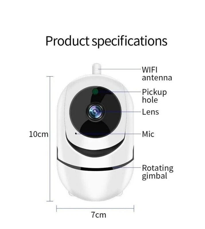 HD WiFi IP Security Camera Wireless Indoor CCTV System Home Pet Baby Monitor Cam