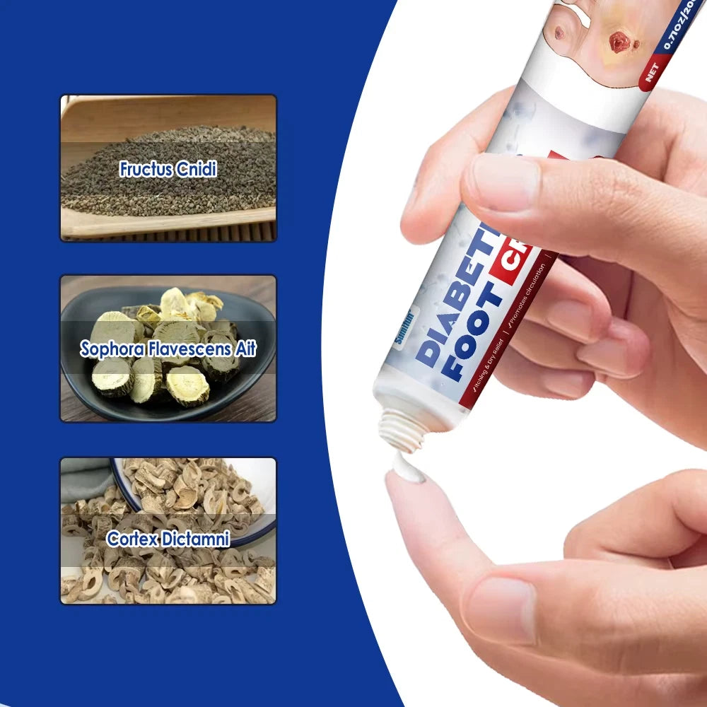 20g New Diabetic Foot Cream Ulceration Feet Erosions Anti Itchy Skin Repair