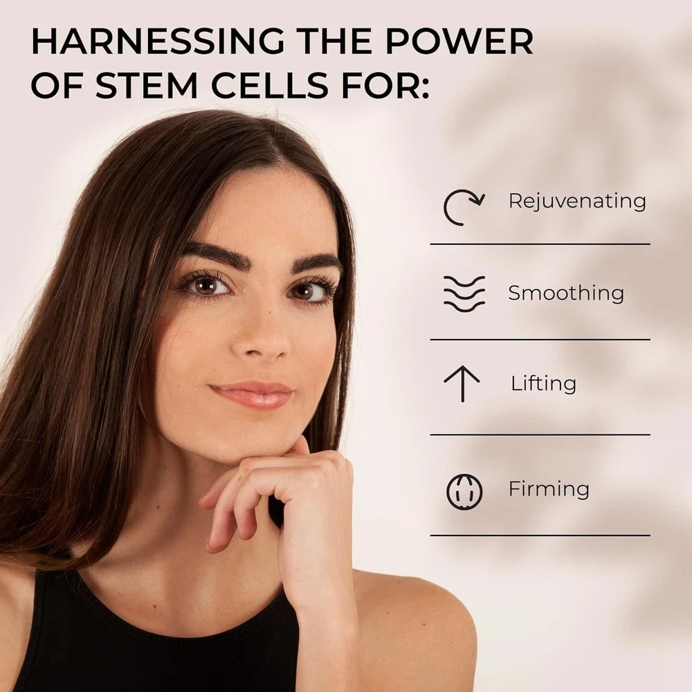 Collagen Cream for Face with Airless Pump Anti-Aging Botanical Stem Cells 1.7oz