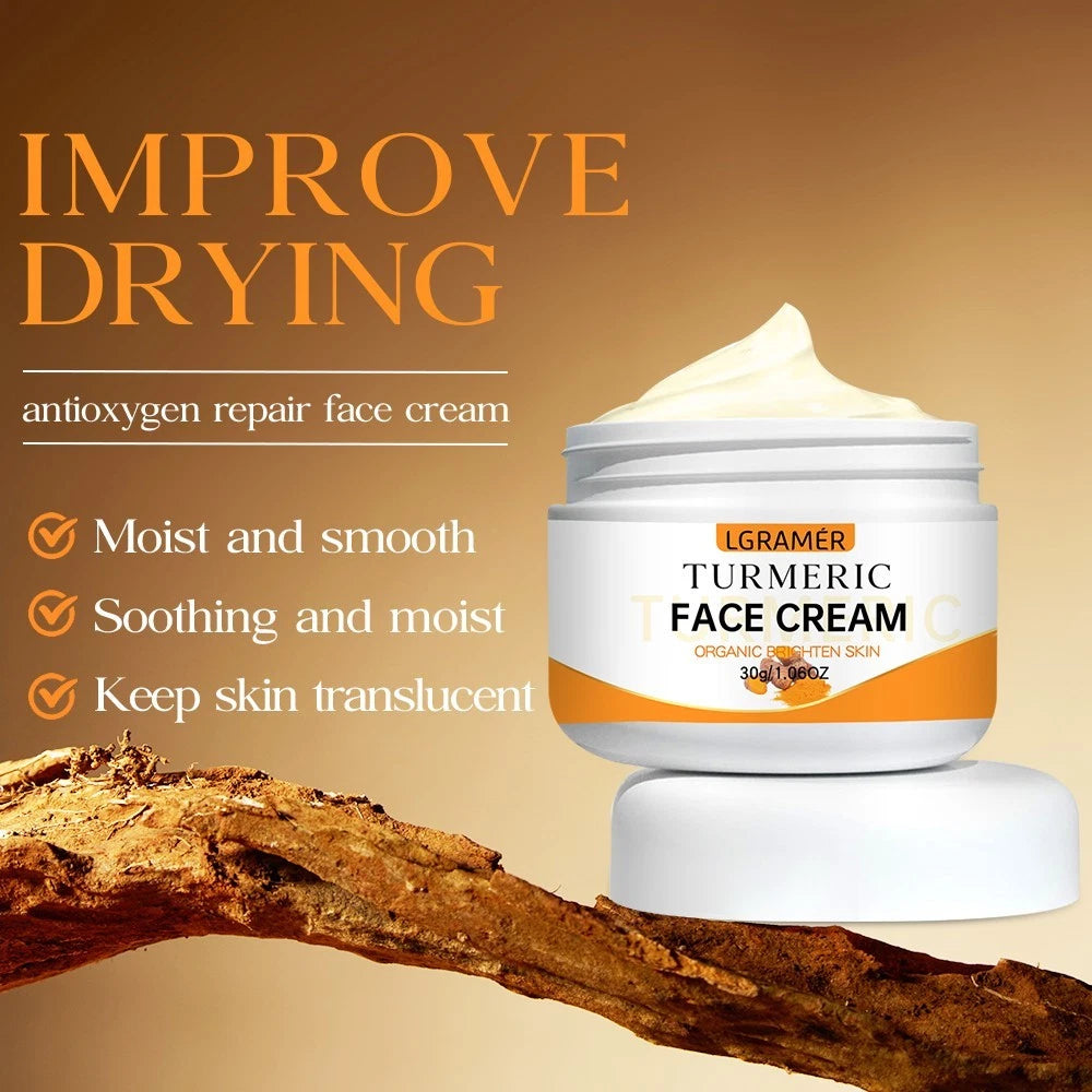 Turmeric Face Cream Whitening Cream, Anti-Aging, Moisturizing Anti-wrinkle Fade