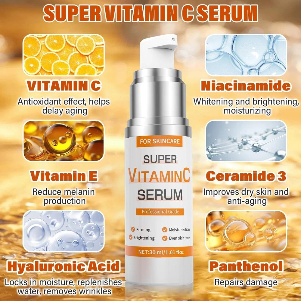 Vitamin C Serum for Face Wrinkle & Age Spots Reduction All-In-One Hydrating