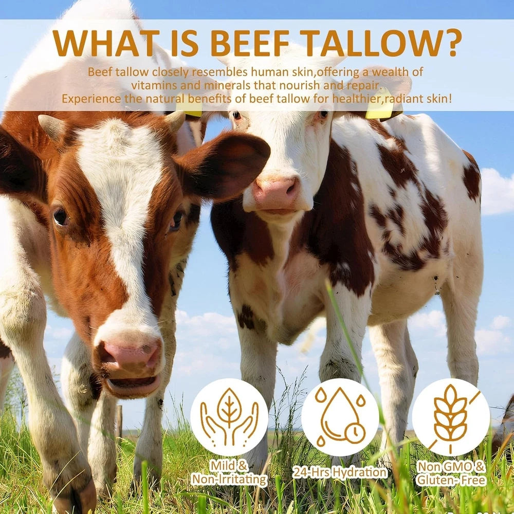 Beef Tallow for Skin, Beef Tallow and Honey Balm, Beef Tallow Face Moisturizer