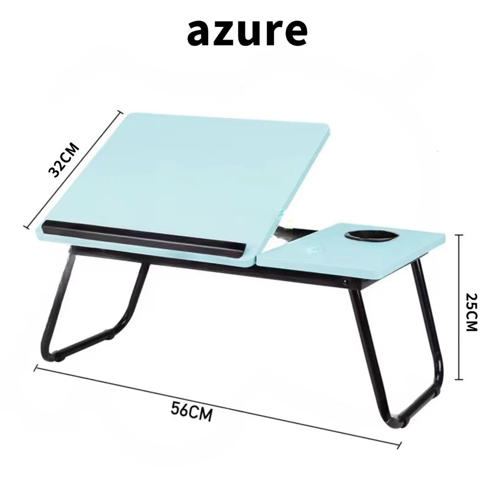 Folding Laptop Table Stand Bed Tray Sofa Lap Portable Computer Desk Breakfast UK