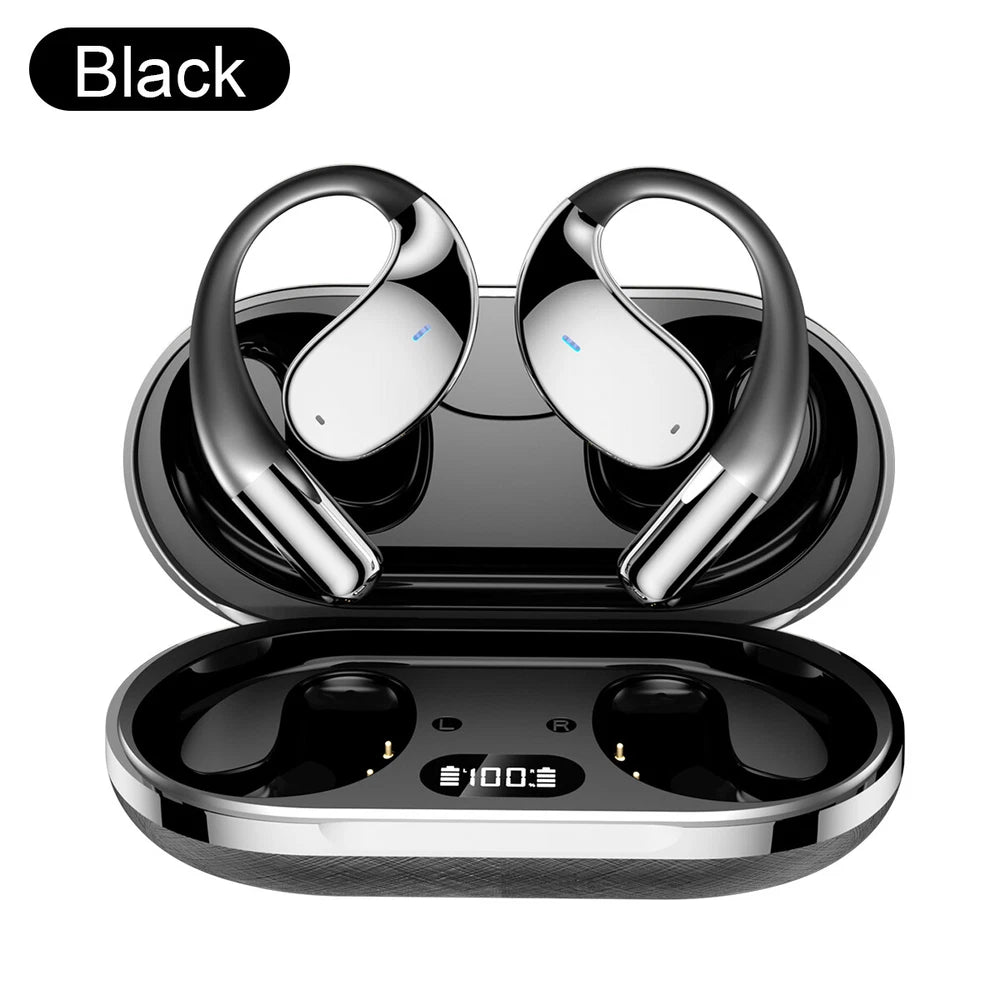 Q39 Wireless Earphones Open Ear Bluetooth 5.4 OWS Headphones Gym Sports Earbuds