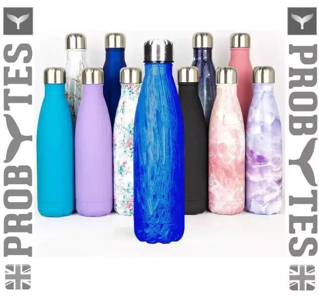 Stainless Steel Water Bottle Double Walled Vacuum Insulated Thermal Flask Sports
