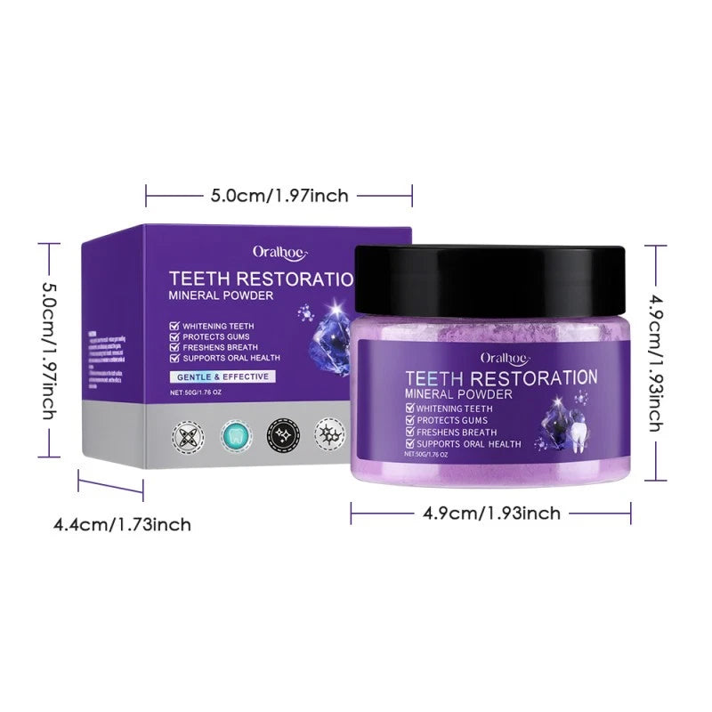 6-1X Teeth Restoration Mineral Powder, Effective in Strengthening Teeth and Gums