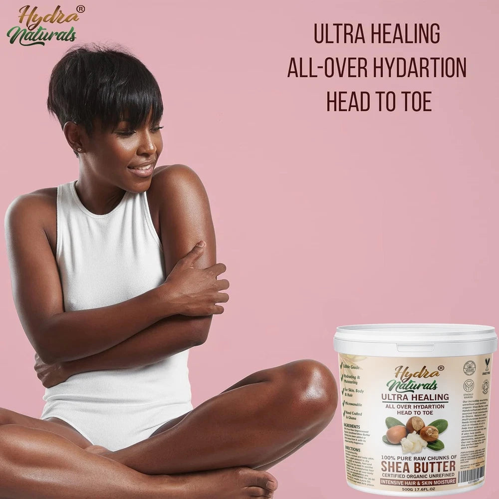 Shea Butter 500g Certified Organic Unrefined Pure Natural Raw Grade A Ivory