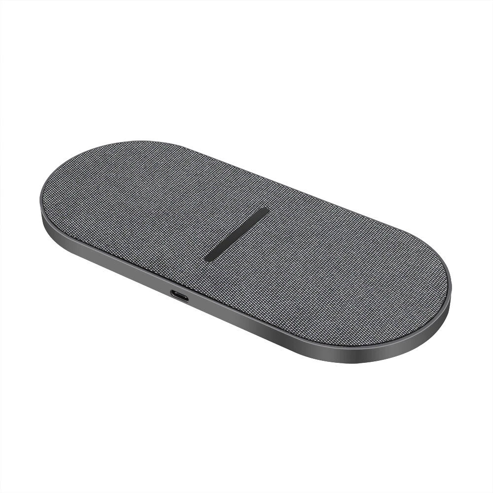 30W Dual Wireless Charger Pad Fast Charging Station For Apple iPhone/Samsung
