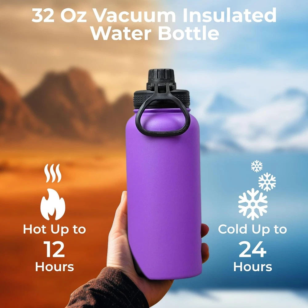 Vacuum Insulated Flask Stainless Steel Water Bottle  Leak-Proof & BPA-Free mug