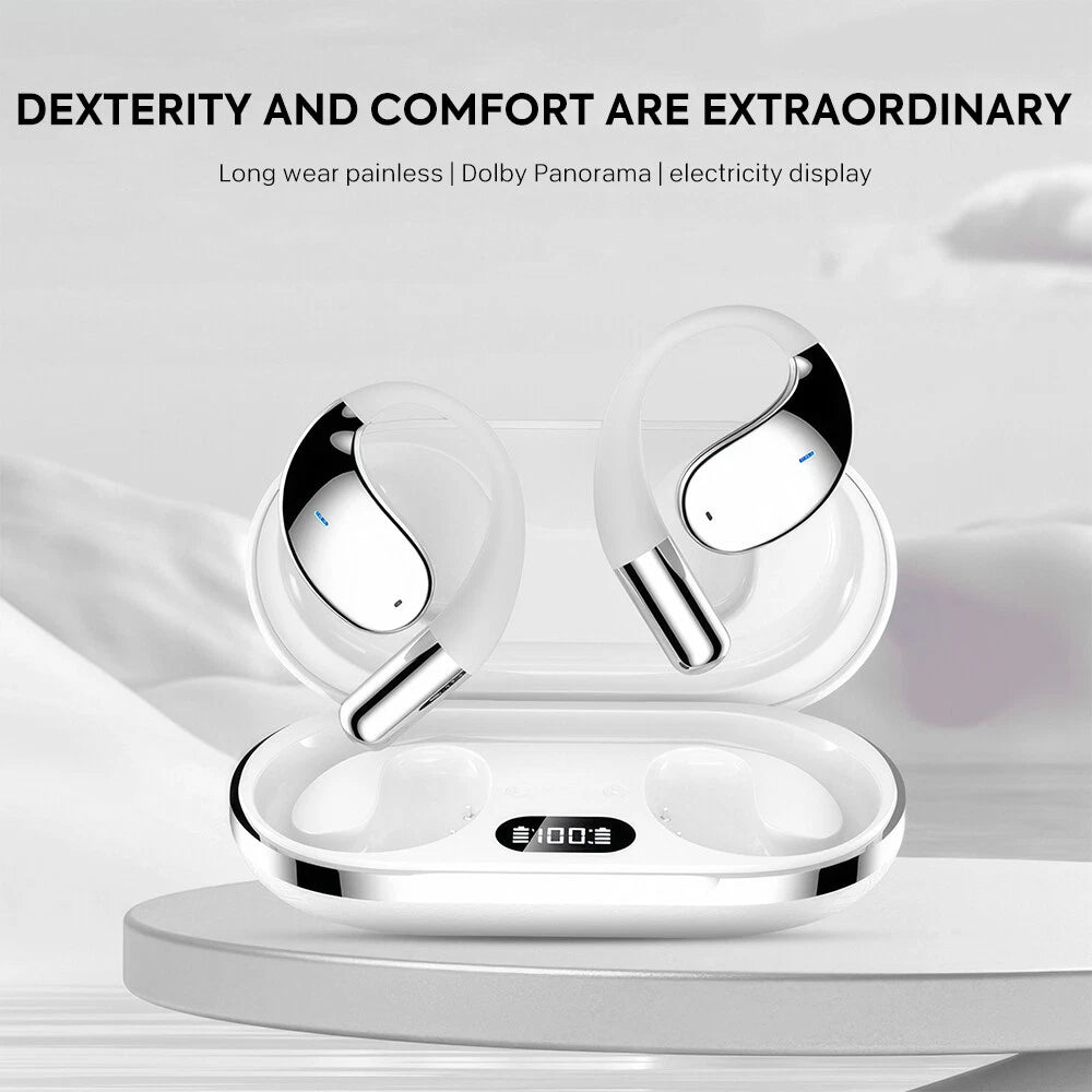 MPOW Wireless Earphones Open Ear Bluetooth 5.4 OWS Headphones Gym Sports Earbuds