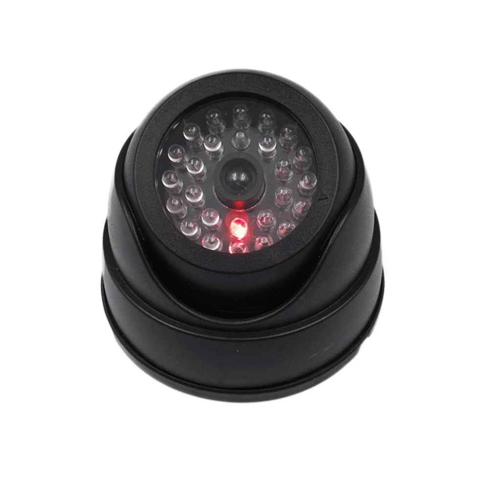 1/2 x DUMMY DOME CCTV SECURITY CAMERA FLASHING LED INDOOR OUTDOOR FAKE CAM UK