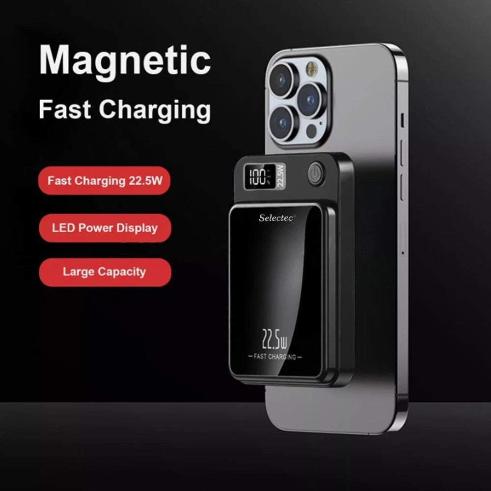 9000000mAh Power Bank Magsafe Magnetic USB Fast Charger Battery Pack for Phone