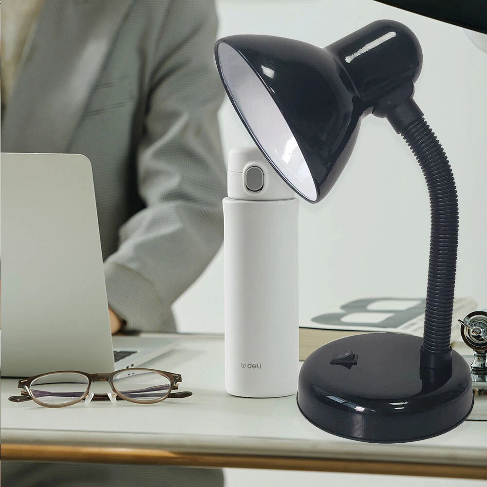 LED Desk Lamp Flexible Neck Table Reading Light With Bulb Home Office Study Work