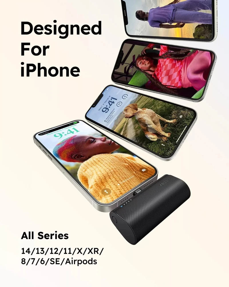 9000000mAh Mini Power Bank 20W Fast Charging Portable Charger For iPhone/Android