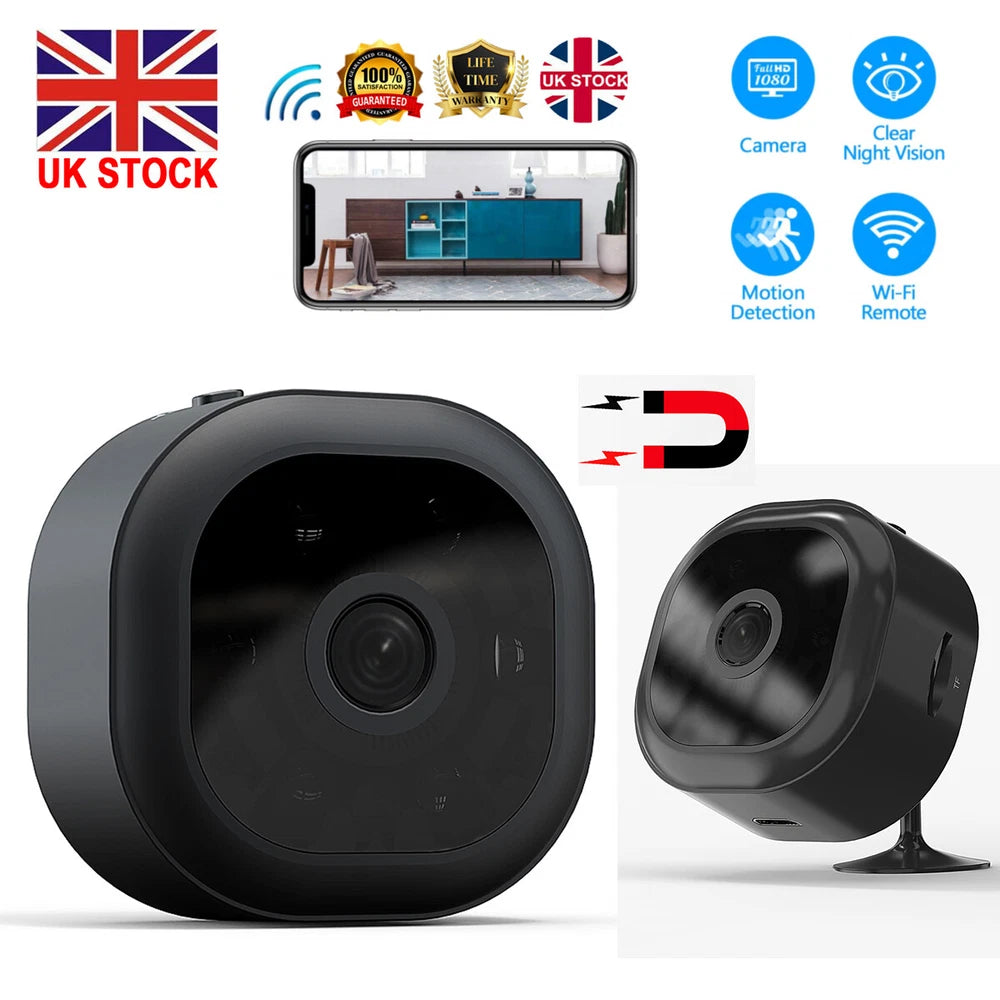 1080P Mini HD WIFI Camera Home Security CCTV Magnetic Wireless Night In/outdoor