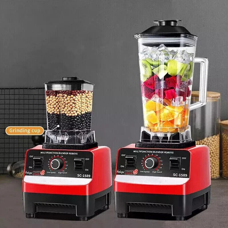 Multifunctional 2L Blender Food Processor Smoothie Juicer Ice Crusher 4500W