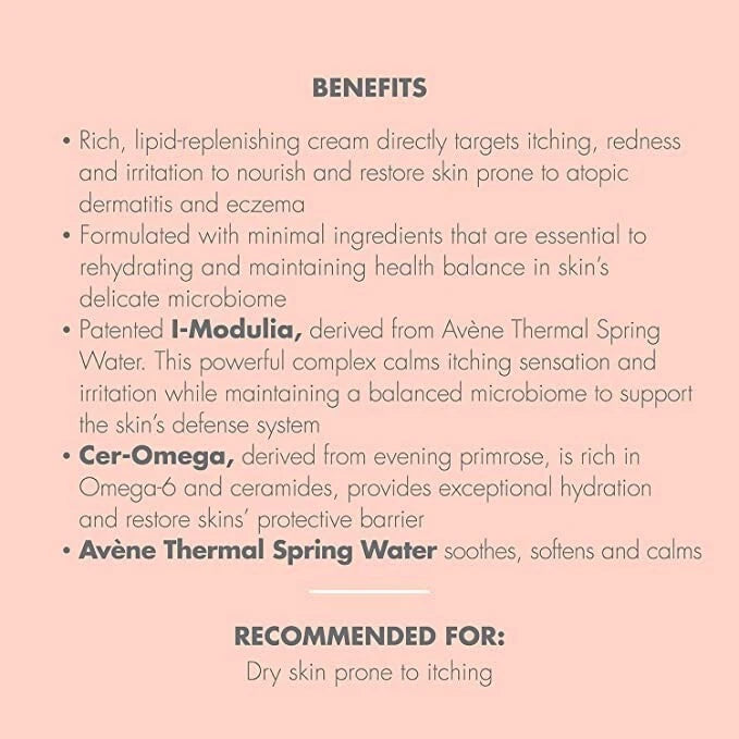 Avène XeraCalm A.D.Lipid-Replenishing Cream Moisturiser for Dry Itchy Skin 200ml