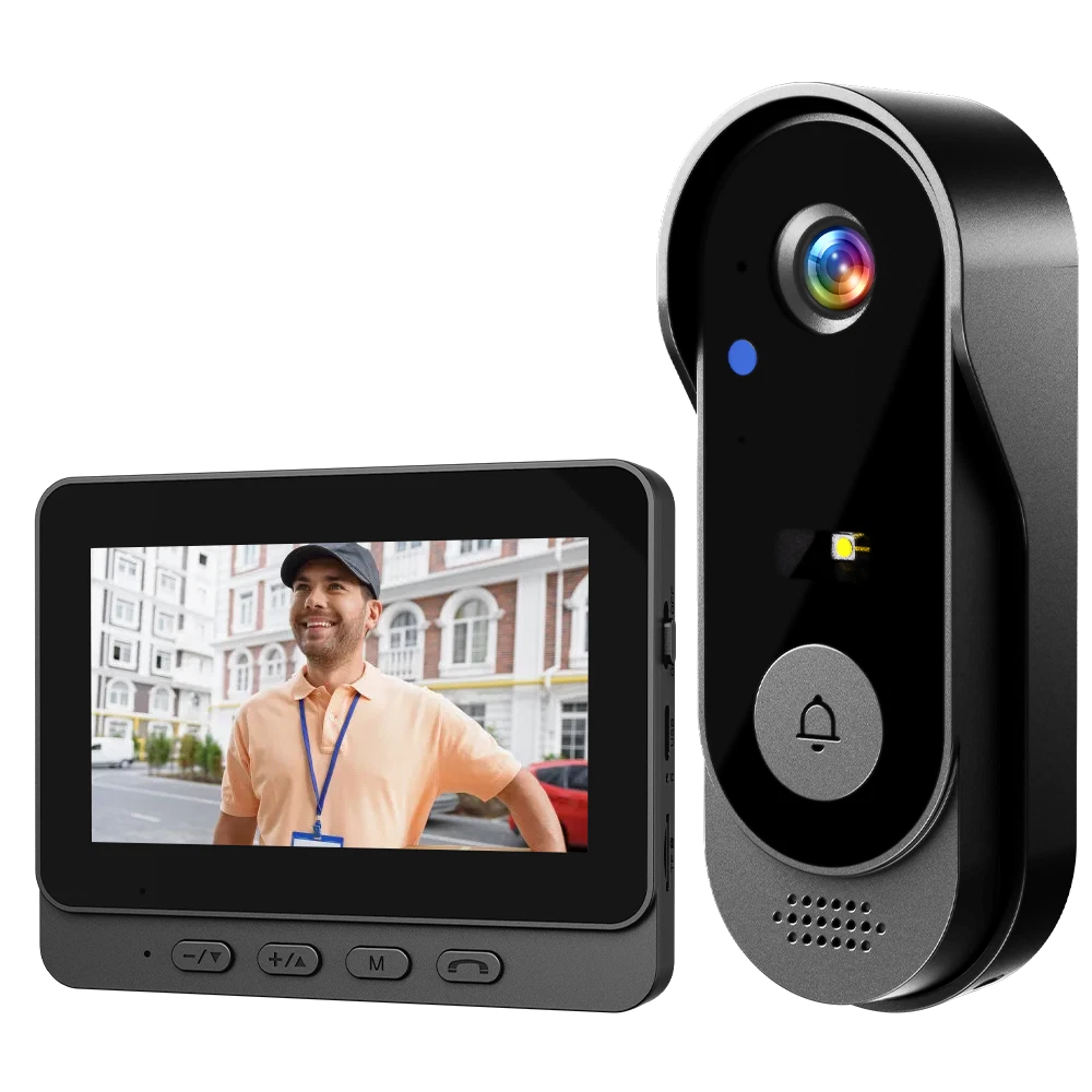 Smart Wireless Video Doorbell Security Streaming Camera Door Bell Intercom HD