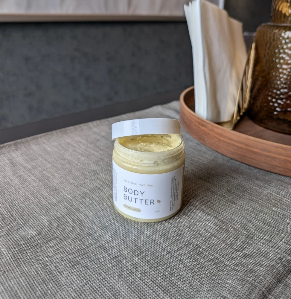 Handmade Whipped Shea Body Butter – Rose Scented 150ml, All-Natural Moisturiser